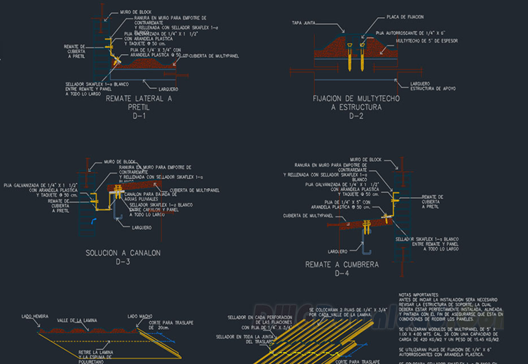 دانلود فایل اتوکد جزئیات چندپنل DWG | Multipanel Detail DWG Drawings برای AutoCAD
